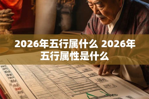 2026年五行属什么 2026年五行属性是什么