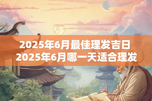 2025年6月最佳理发吉日 2025年6月哪一天适合理发