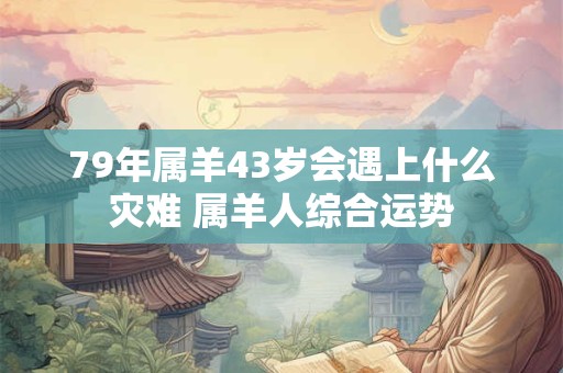 79年属羊43岁会遇上什么灾难 属羊人综合运势 79年属羊43岁会遇上什么灾难 属羊人综合运势