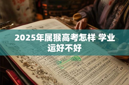 2025年属猴高考怎样 学业运好不好