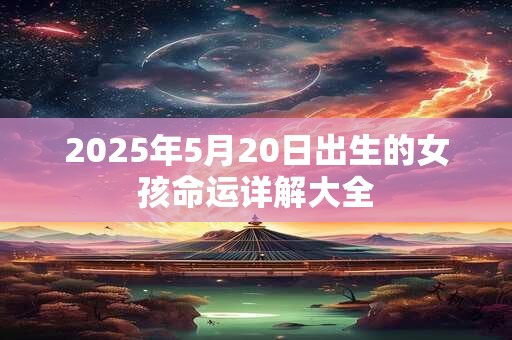 2025年5月20日出生的女孩命运详解大全