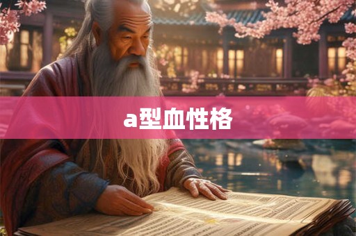 a型血性格