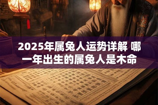 2026年属兔人运势详解 哪一年出生的属兔人是木命 2026年属兔人运势详解 哪一年出生的属兔人是木命