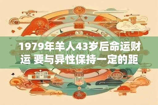 1979年羊人43岁后命运财运 要与异性保持一定的距离