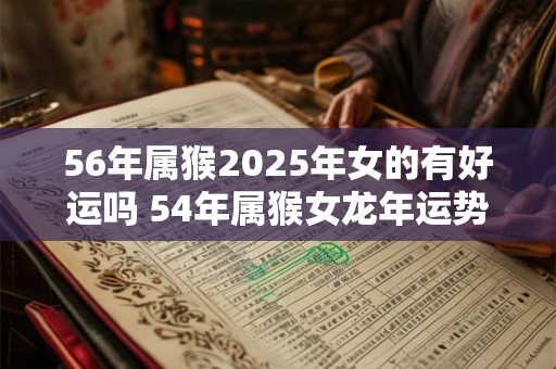 56年属猴2025年女的有好运吗 54年属猴女龙年运势怎么样