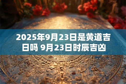 2025年9月23日是黄道吉日吗 9月23日时辰吉凶 2025年9月23日是黄道吉日吗 9月23日时辰吉凶