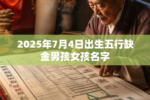 2025年7月4日出生五行缺金男孩女孩名字