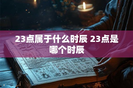23点属于什么时辰 23点是哪个时辰 23点属于什么时辰 23点是哪个时辰