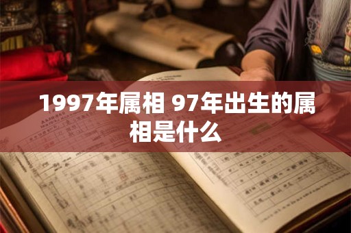 1997年属相 97年出生的属相是什么