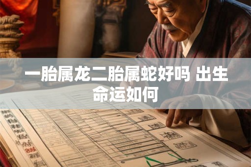 一胎属龙二胎属蛇好吗 出生命运如何