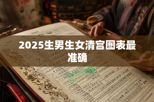 2025生男生女清宫图表最准确