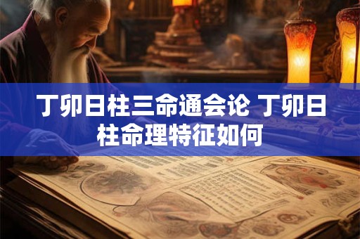 丁卯日柱三命通会论 丁卯日柱命理特征如何