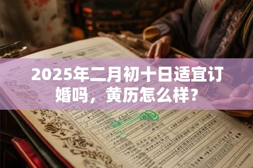 2025年二月初十日适宜订婚吗，黄历怎么样？