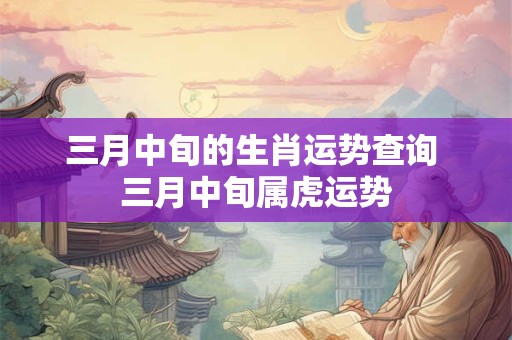 三月中旬的生肖运势查询 三月中旬属虎运势