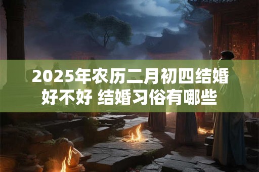 2025年农历二月初四结婚好不好 结婚习俗有哪些