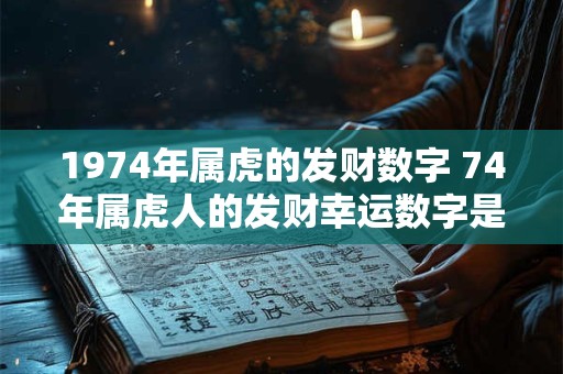 1974年属虎的发财数字 74年属虎人的发财幸运数字是什么