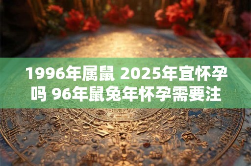 1996年属鼠 2025年宜怀孕吗 96年鼠兔年怀孕需要注意什么