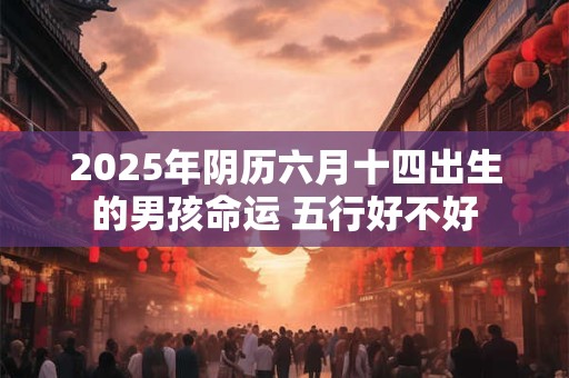 2025年阴历六月十四出生的男孩命运 五行好不好