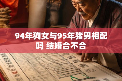94年狗女与95年猪男相配吗 结婚合不合