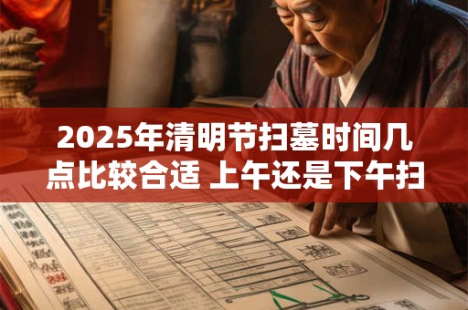 2025年清明节扫墓时间几点比较合适 上午还是下午扫墓