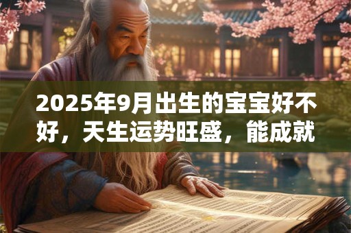 2025年9月出生的宝宝好不好，天生运势旺盛，能成就非凡功绩