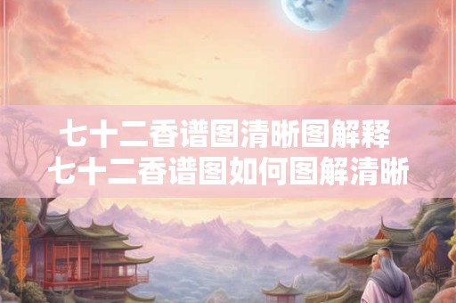 七十二香谱图清晰图解释 七十二香谱图如何图解清晰易懂