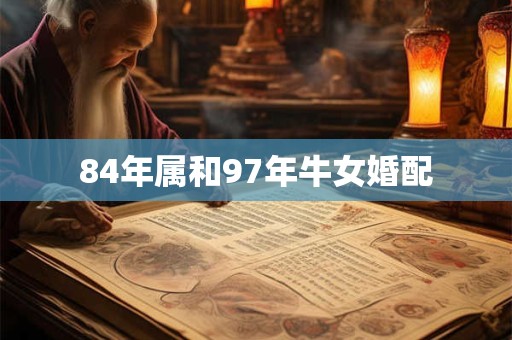 84年属和97年牛女婚配