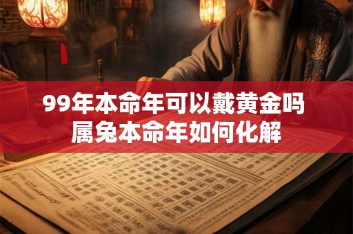 99年本命年可以戴黄金吗 属兔本命年如何化解