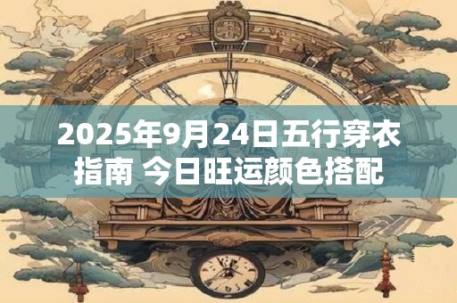 2025年9月24日五行穿衣指南 今日旺运颜色搭配
