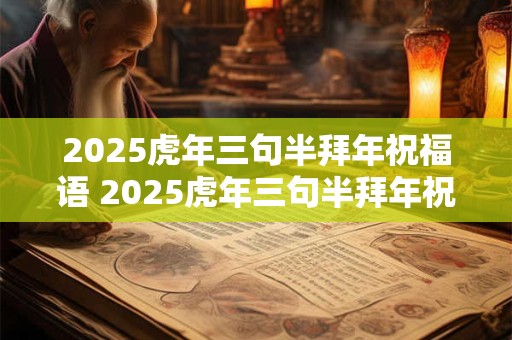 2025虎年三句半拜年祝福语 2025虎年三句半拜年祝福语有哪些