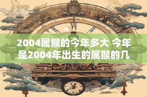 2004属猴的今年多大 今年是2004年出生的属猴的几岁了