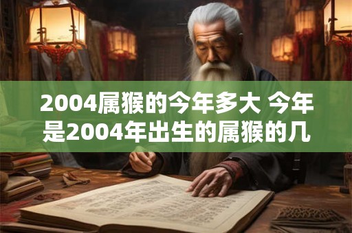 2004属猴的今年多大 今年是2004年出生的属猴的几岁了