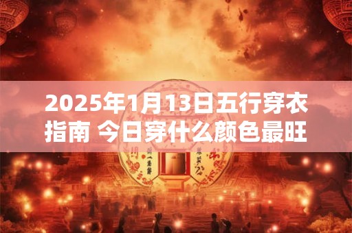 2025年1月13日五行穿衣指南 今日穿什么颜色最旺运