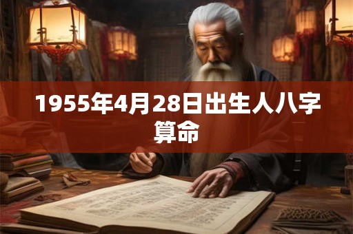 1955年4月28日出生人八字算命