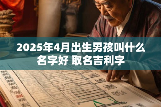 2025年4月出生男孩叫什么名字好 取名吉利字