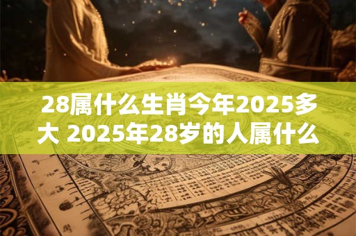 28属什么生肖今年2025多大 2025年28岁的人属什么生肖