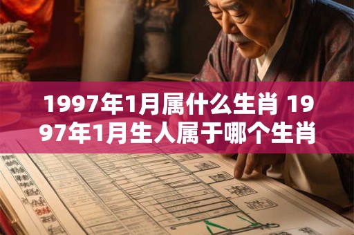 1997年1月属什么生肖 1997年1月生人属于哪个生肖