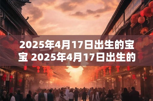 2026年4月17日出生的宝宝 2026年4月17日出生的宝宝会是什么星座