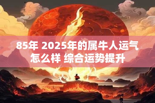 85年 2025年的属牛人运气怎么样 综合运势提升