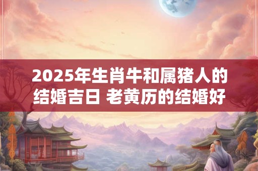2025年生肖牛和属猪人的结婚吉日 老黄历的结婚好日子查询