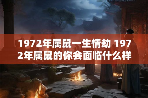 1972年属鼠一生情劫 1972年属鼠的你会面临什么样的情感难题