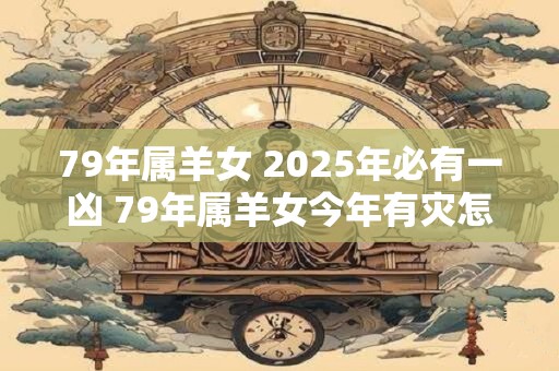 79年属羊女 2025年必有一凶 79年属羊女今年有灾怎么办