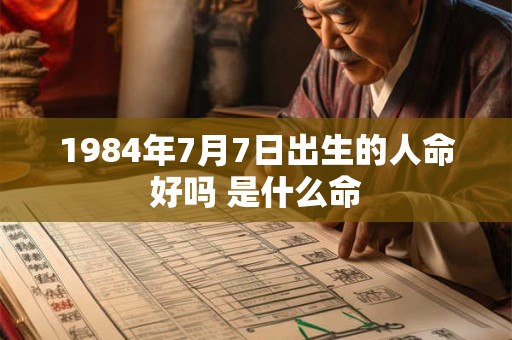 1984年7月7日出生的人命好吗 是什么命 1984年7月7日出生的人命好吗 是什么命