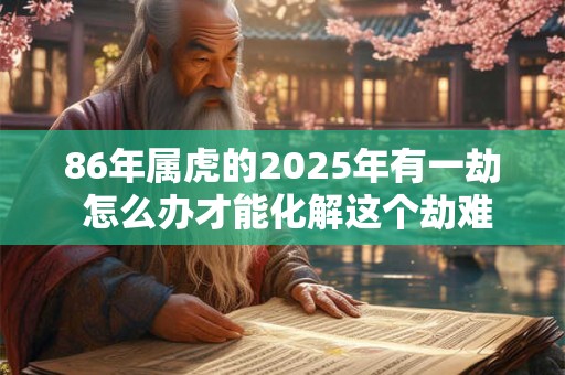 86年属虎的2025年有一劫 怎么办才能化解这个劫难