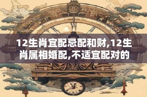 12生肖宜配忌配和财,12生肖属相婚配,不适宜配对的生肖
