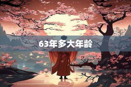 63年多大年龄
