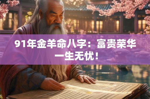 91年金羊命八字：富贵荣华 一生无忧！
