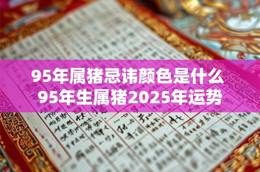 95年属猪忌讳颜色是什么 95年生属猪2025年运势