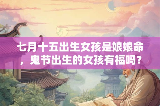 七月十五出生女孩是娘娘命，鬼节出生的女孩有福吗？