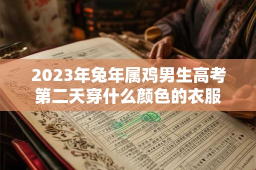 2023年兔年属鸡男生高考第二天穿什么颜色的衣服